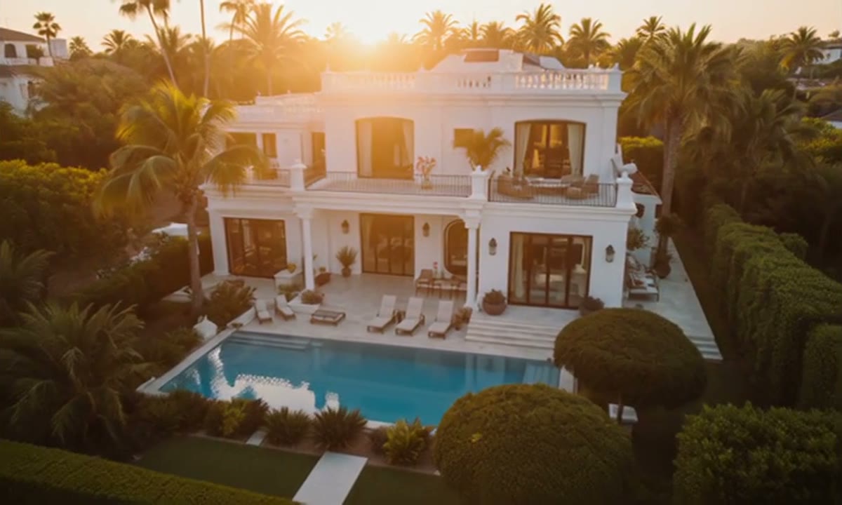 Luxury villa full property film